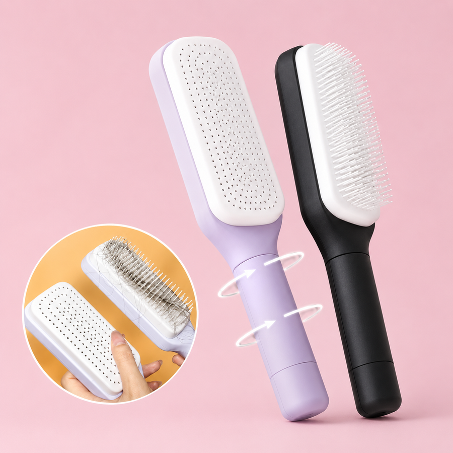 Auryn Self-Cleaning Bristle Brush
